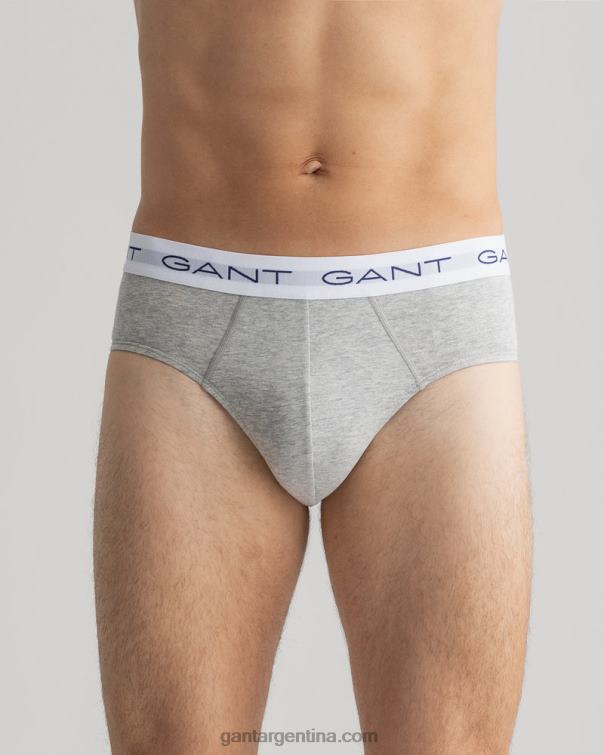 GANT hombres mezcla de grises breve paquete de 3 P0P02544