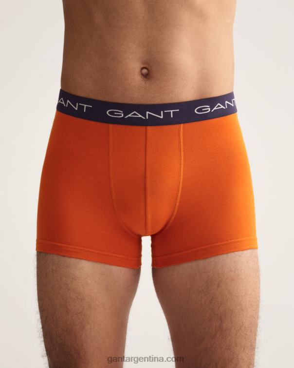 GANT hombres naranja dorado Pack de 3 calzoncillos P0P02551