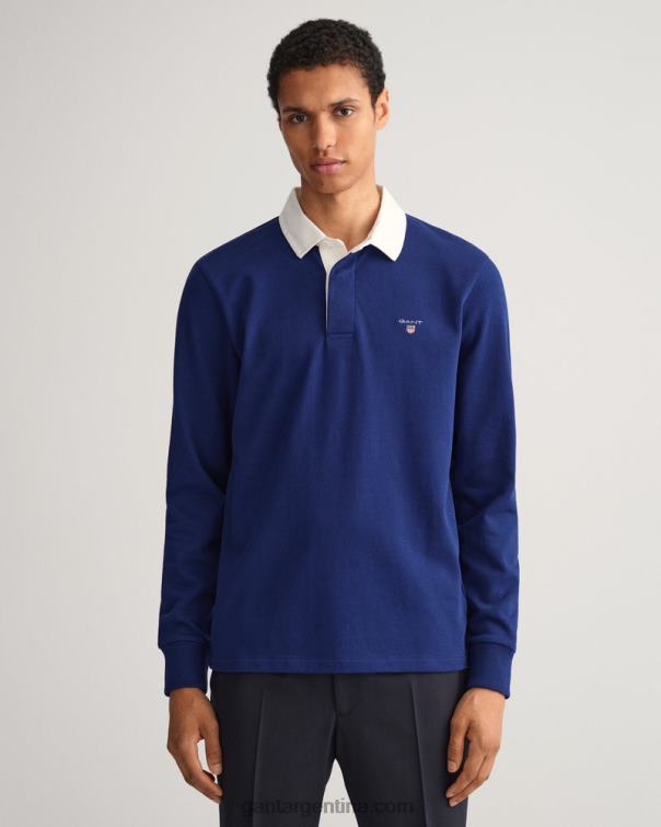 GANT hombres azul profundo rugger pesado sólido P0P02221