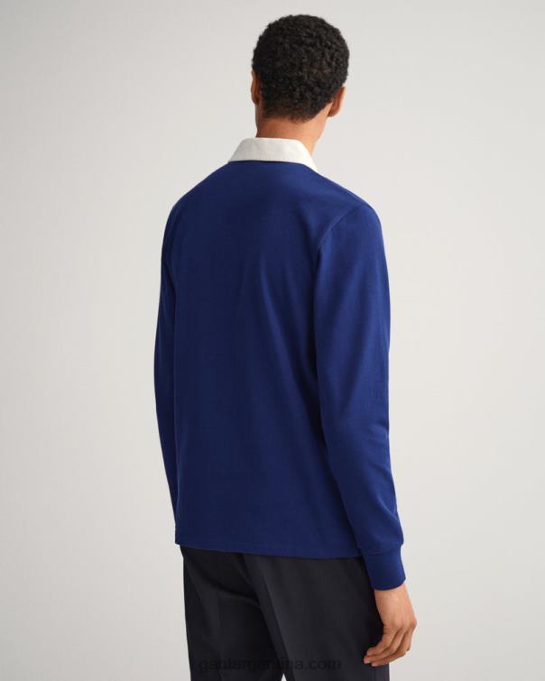 GANT hombres azul profundo rugger pesado sólido P0P02221