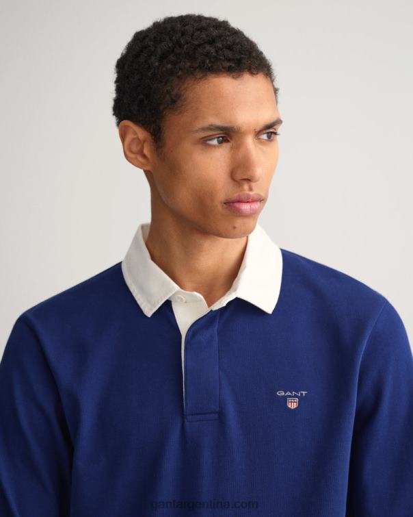 GANT hombres azul profundo rugger pesado sólido P0P02221