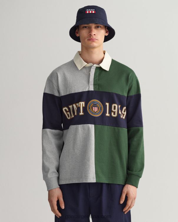 GANT hombres bosque verde cresta escudo rugger P0P02216