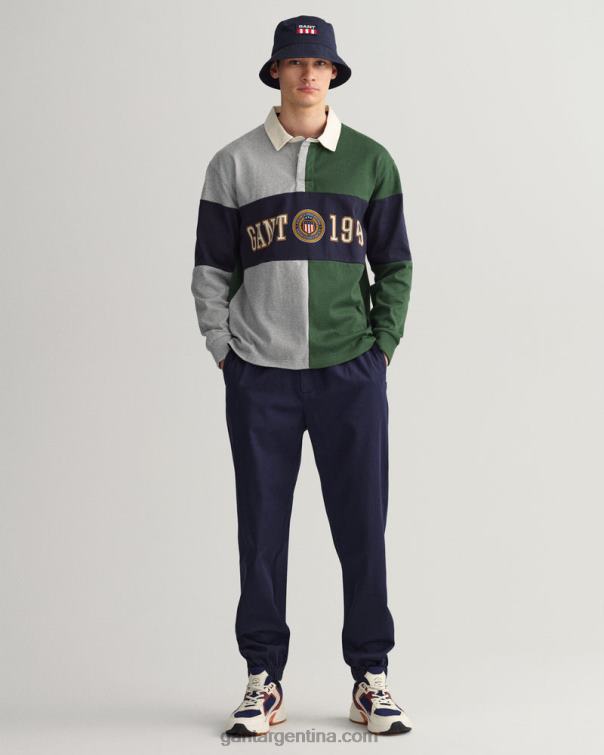 GANT hombres bosque verde cresta escudo rugger P0P02216