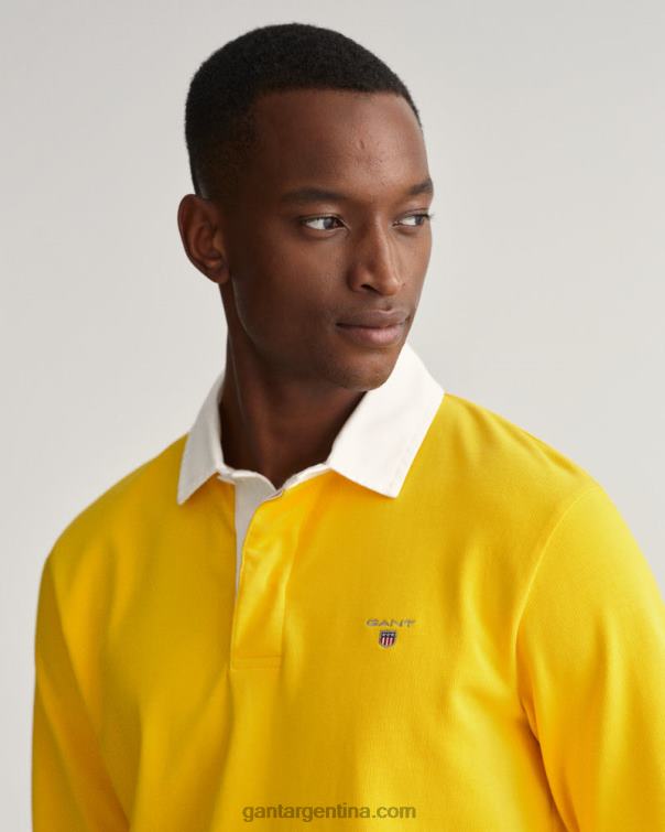 GANT hombres la luz del sol amarilla rugger pesado sólido P0P02220