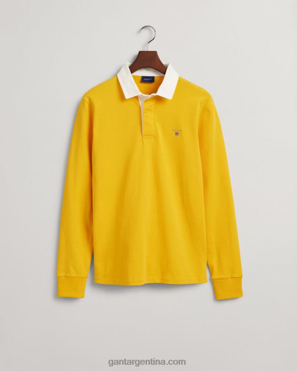 GANT hombres la luz del sol amarilla rugger pesado sólido P0P02220
