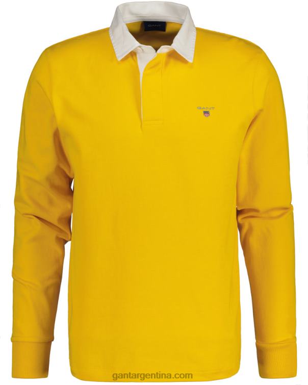 GANT hombres la luz del sol amarilla rugger pesado sólido P0P02220