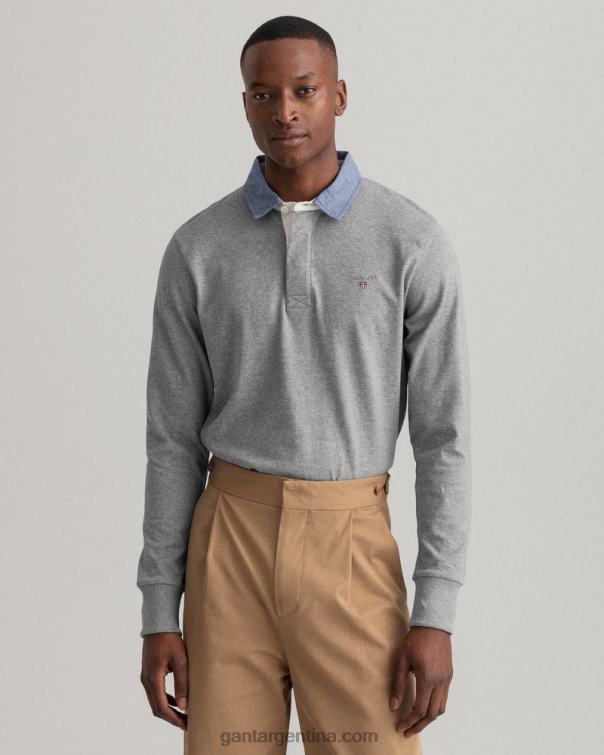 GANT hombres mezcla de grises rugger pesado original P0P02208