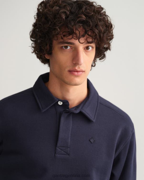 GANT hombres noche azul icono g sudor pesado rugger P0P02203