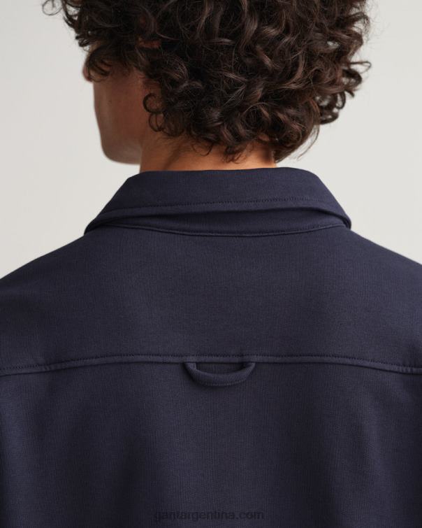 GANT hombres noche azul icono g sudor pesado rugger P0P02203