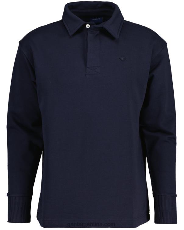 GANT hombres noche azul icono g sudor pesado rugger P0P02203