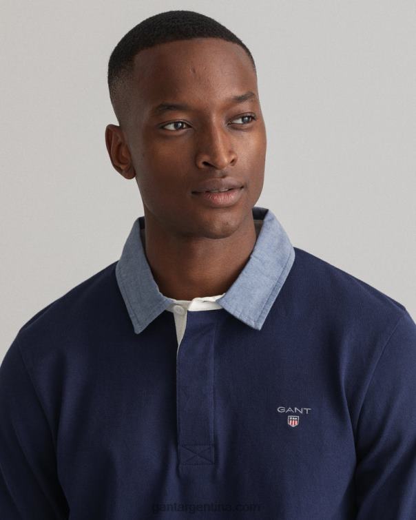 GANT hombres noche azul rugger pesado original P0P02210