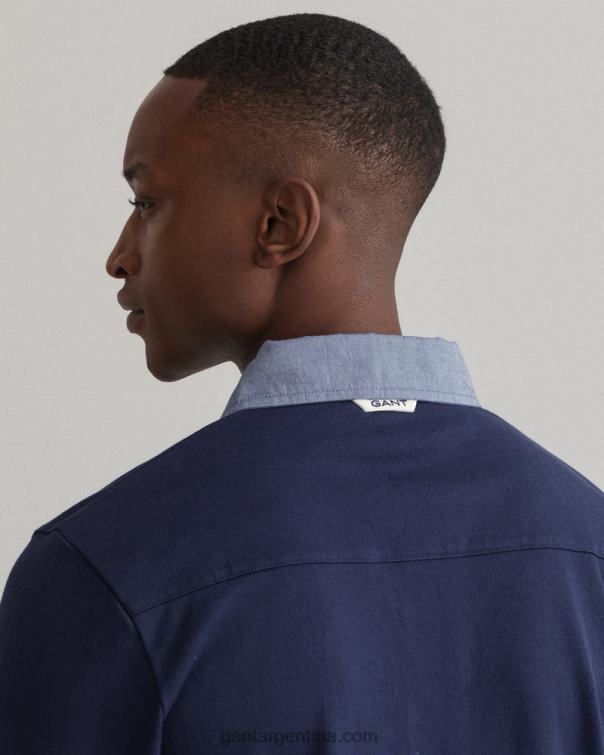 GANT hombres noche azul rugger pesado original P0P02210