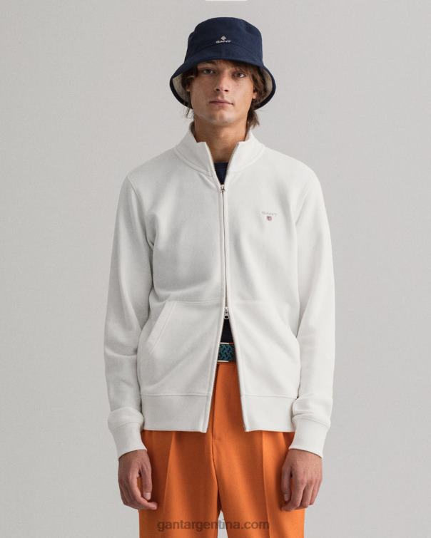 GANT hombres cáscara de huevo cárdigan original con cremallera completa P0P02285