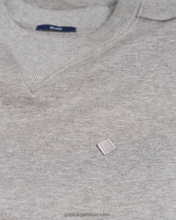 GANT hombres mezcla de grises sudadera con cuello redondo Icon G Essential P0P02244