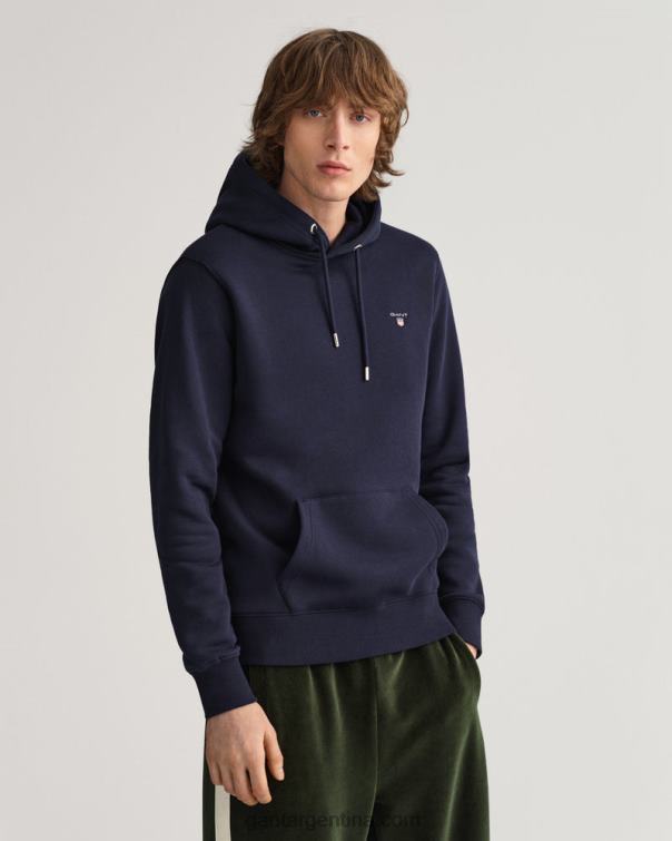 GANT hombres noche azul sudadera con capucha original P0P02293