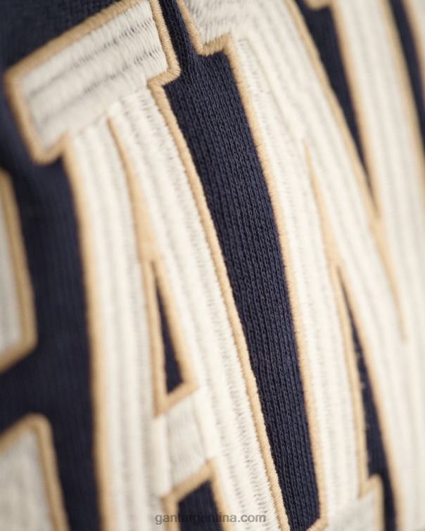 GANT hombres noche azul sudadera con capucha y estampado de estados unidos P0P02231