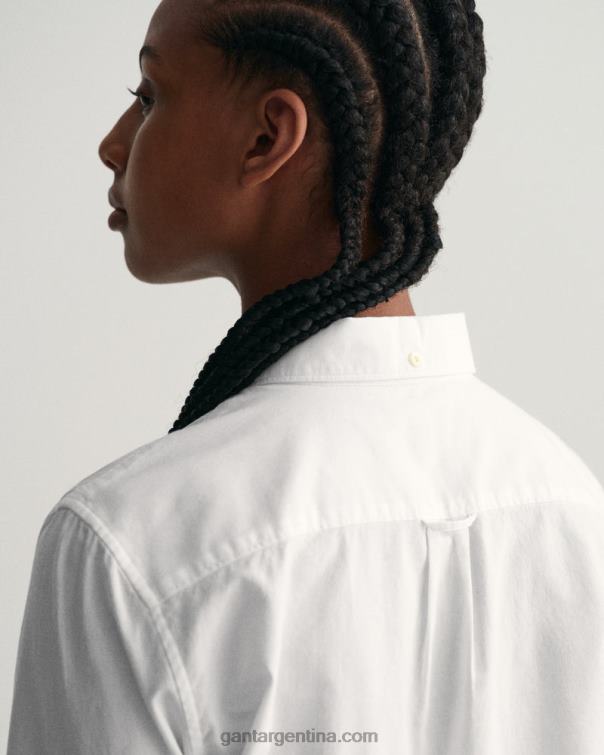 GANT juventud blanco camisa oxford de archivo para adolescentes P0P02839