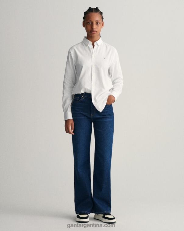 GANT juventud blanco camisa oxford de archivo para adolescentes P0P02839