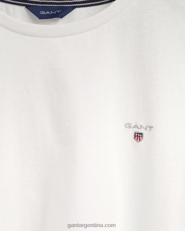 GANT juventud blanco camiseta original juvenil P0P02803