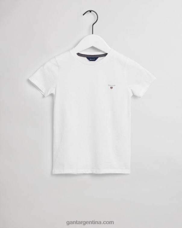 GANT juventud blanco camiseta original niño P0P02818
