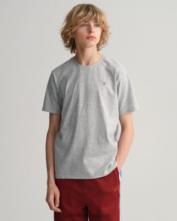 GANT juventud mezcla gris claro camiseta original juvenil P0P02798