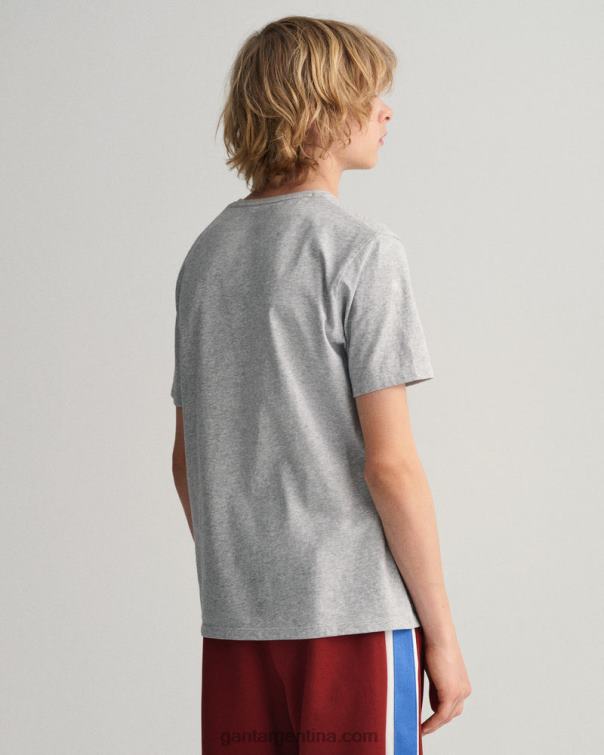 GANT juventud mezcla gris claro camiseta original juvenil P0P02798