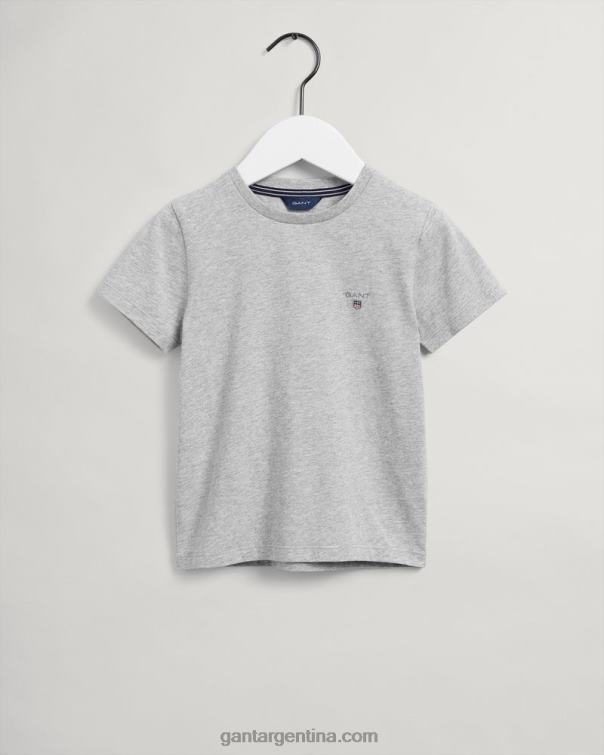 GANT juventud mezcla gris claro camiseta original niño P0P02805