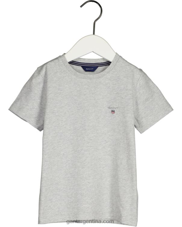 GANT juventud mezcla gris claro camiseta original niño P0P02805