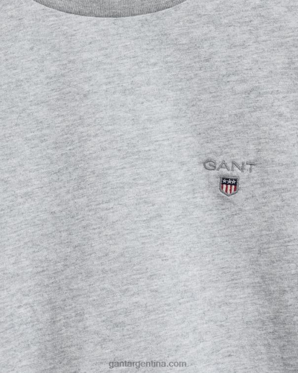 GANT juventud mezcla gris claro camiseta original niño P0P02805