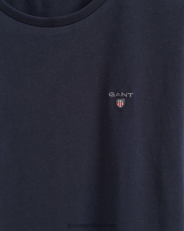 GANT juventud noche azul camiseta original juvenil P0P02807