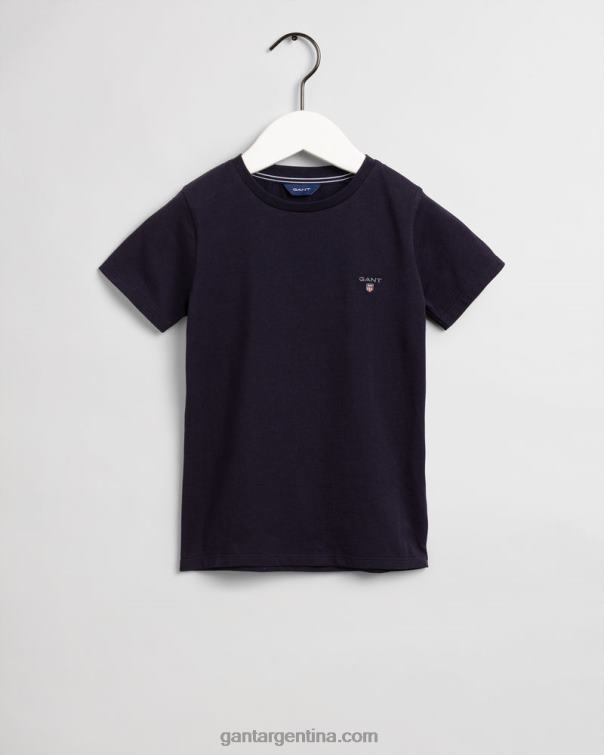 GANT juventud noche azul camiseta original niño P0P02806