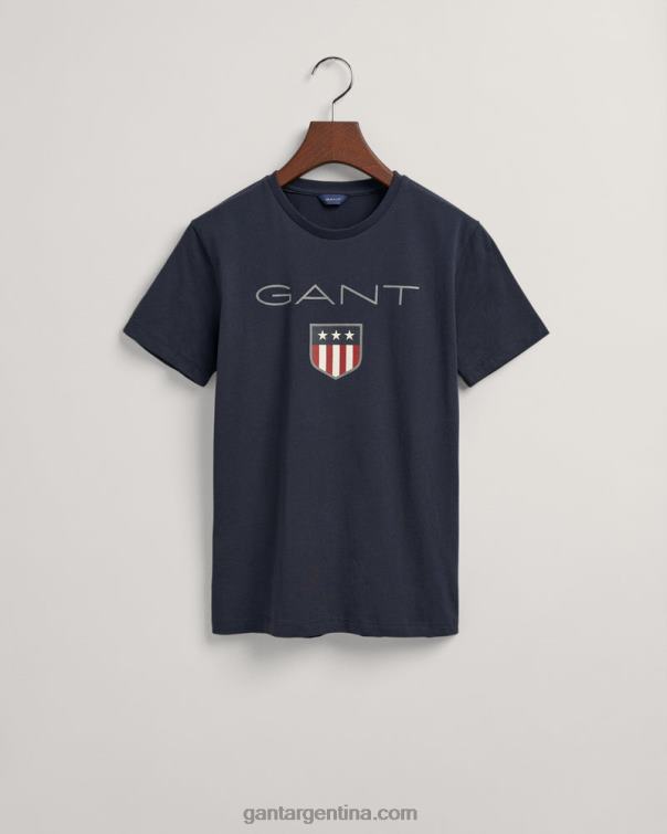 GANT juventud noche azul playera escudo juvenil P0P02802