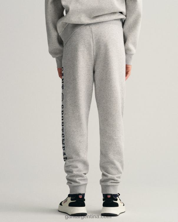 GANT juventud mezcla gris claro pantalones con escudo de cresta para adolescentes P0P02828
