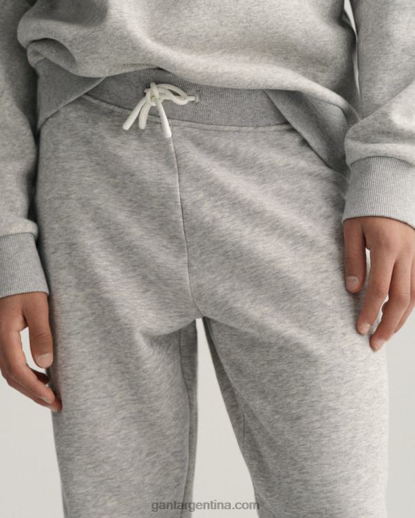 GANT juventud mezcla gris claro pantalones con escudo de cresta para adolescentes P0P02828