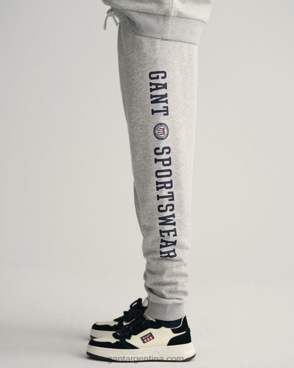 GANT juventud mezcla gris claro pantalones con escudo de cresta para adolescentes P0P02828