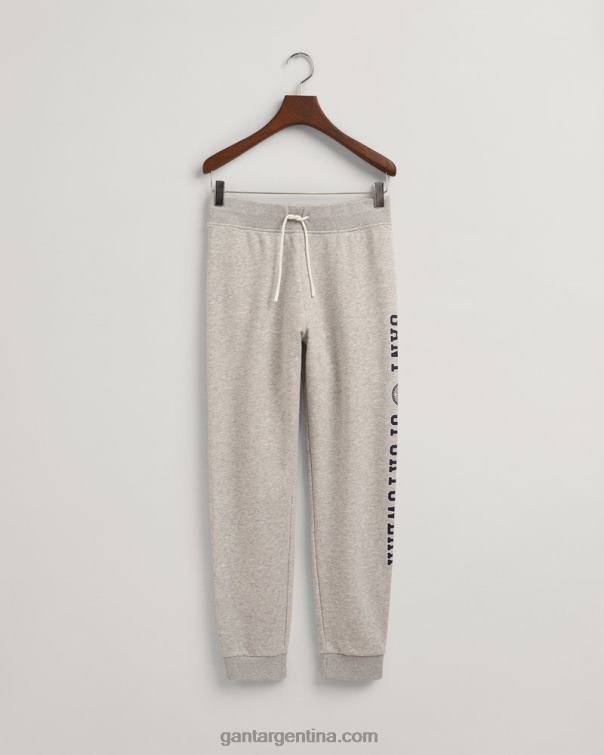 GANT juventud mezcla gris claro pantalones con escudo de cresta para adolescentes P0P02828