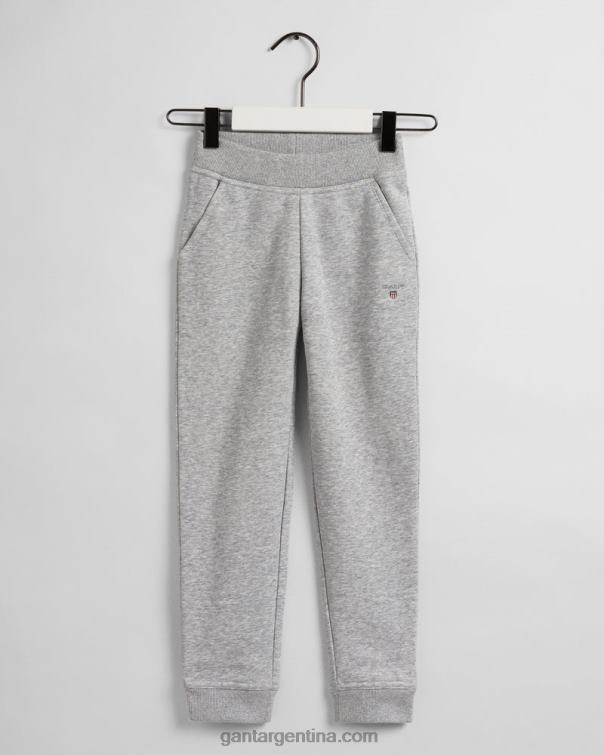 GANT juventud mezcla gris claro pantalones de chándal originales para niños P0P02830