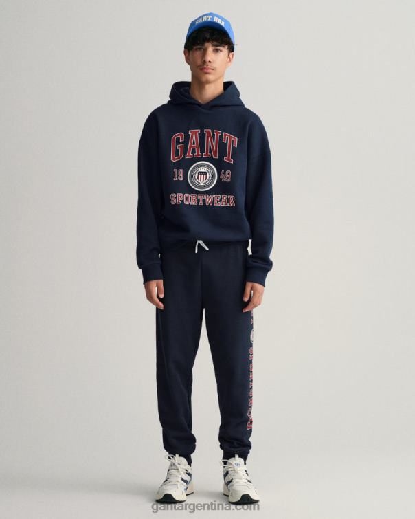 GANT juventud noche azul pantalones con escudo de cresta para adolescentes P0P02827