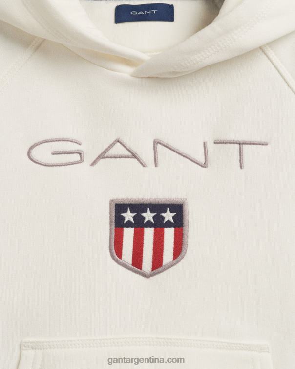 GANT juventud cáscara de huevo sudadera con capucha para niños P0P02868