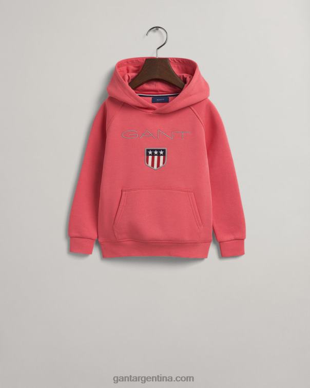 GANT juventud éxtasis rosa sudadera con capucha para niños P0P02852