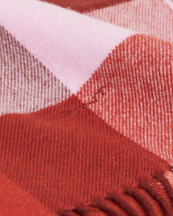 GANT mujer ocre oscuro bufanda a cuadros P0P02783