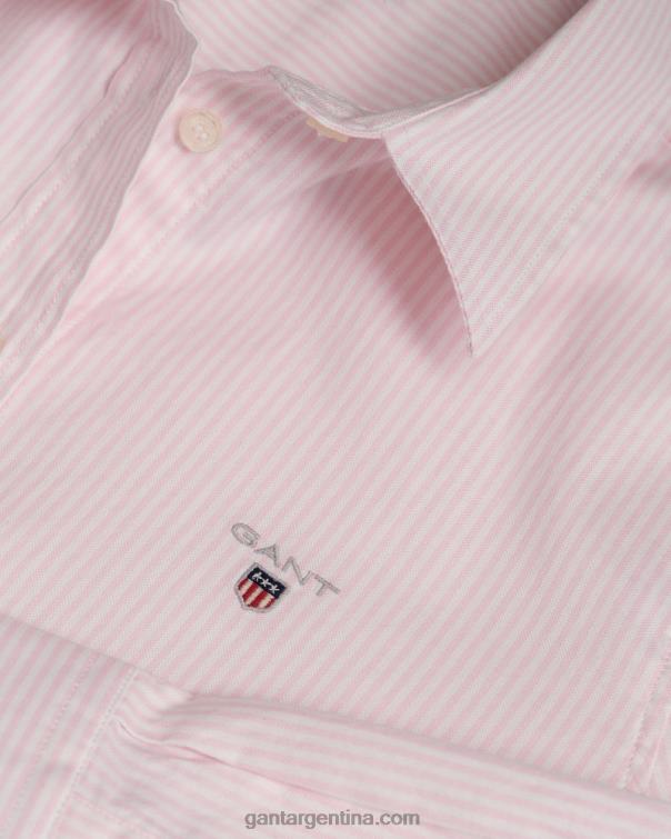 GANT mujer Rosa claro camisa oxford elástica con rayas bancarias P0P02596