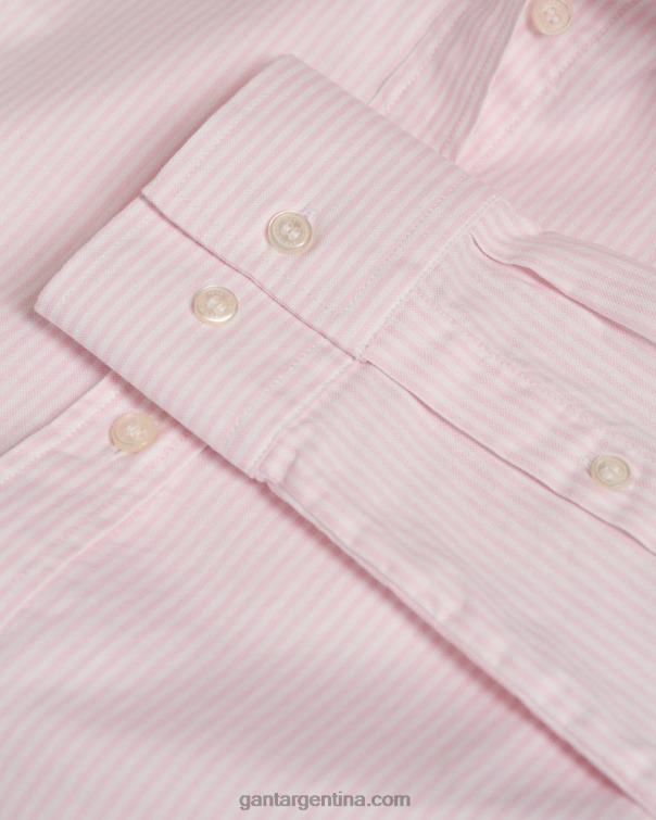 GANT mujer Rosa claro camisa oxford elástica con rayas bancarias P0P02596