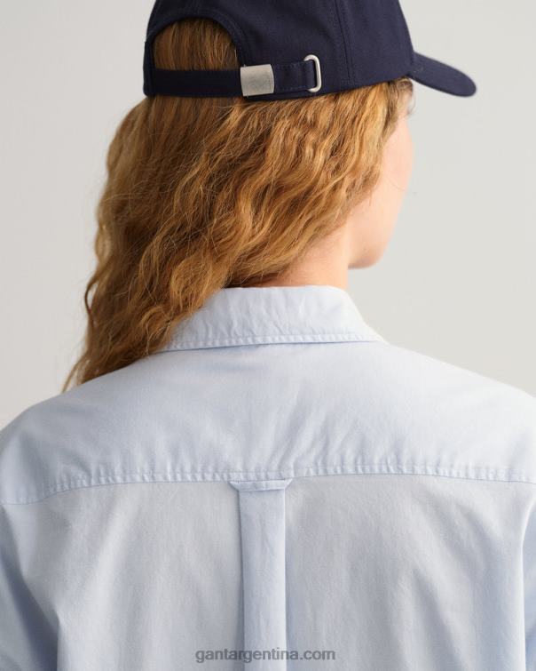 GANT mujer hamptons azul camisa oxford extragrande P0P02582