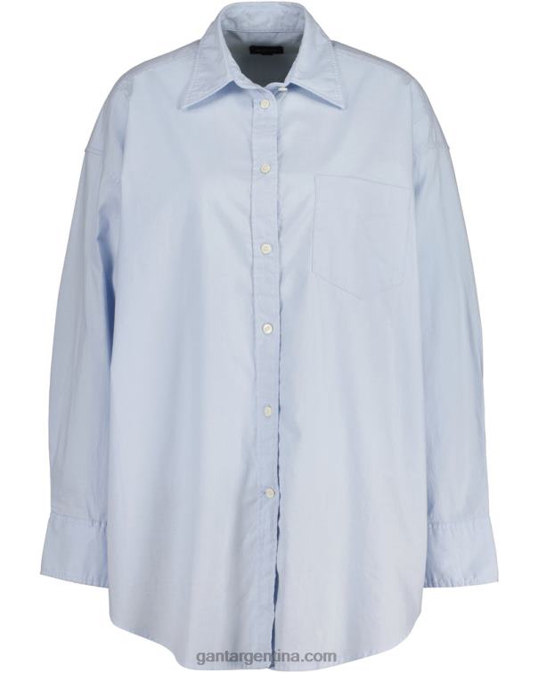 GANT mujer hamptons azul camisa oxford extragrande P0P02582