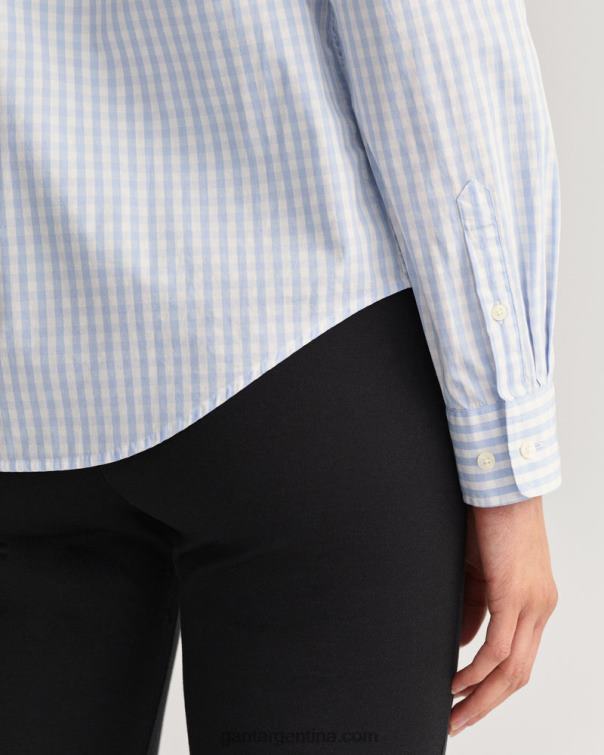 GANT mujer hamptons azul camisa regular fit de paño vichy P0P02597
