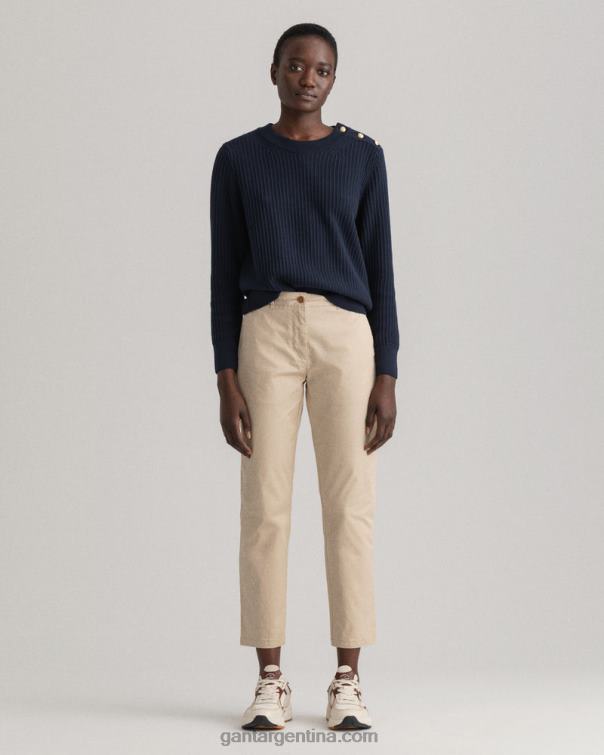 GANT mujer arena seca chinos clásicos de corte slim de fryda P0P02745