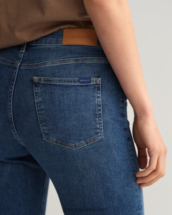 GANT mujer azul medio usado en jeans nella skinny índigo travel P0P02743