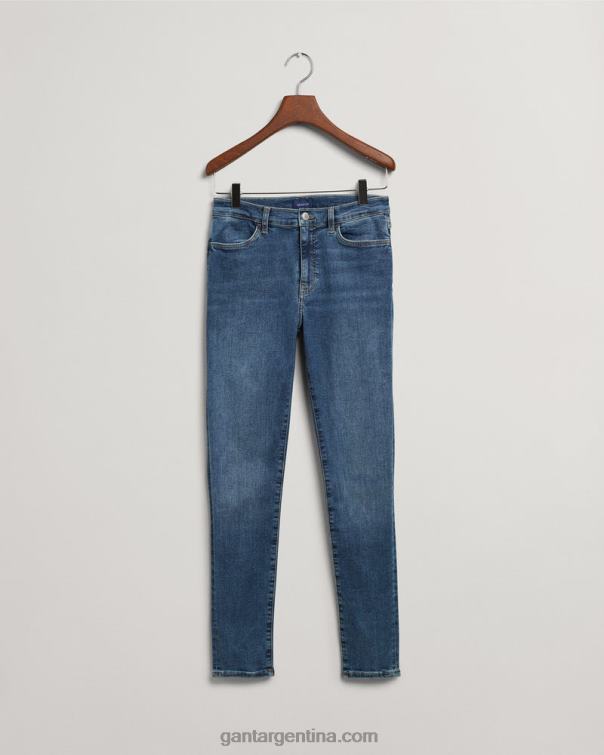 GANT mujer azul medio usado en jeans nella skinny índigo travel P0P02743