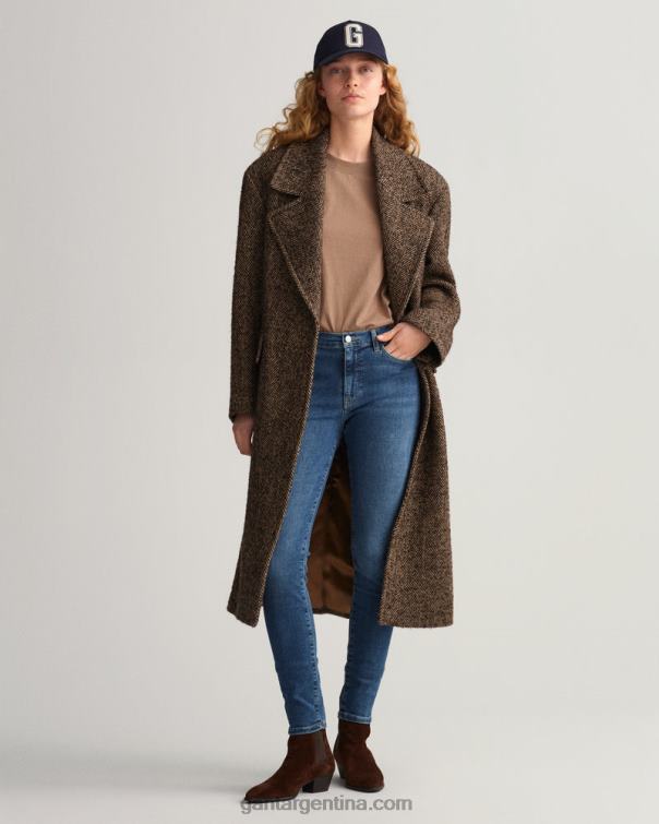 GANT mujer azul medio usado en jeans nella skinny índigo travel P0P02743